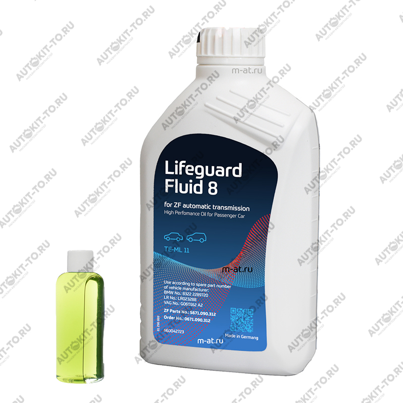 Масло трансмиссионное ZF АКПП 8HP LIFEGUARDFLUID 8, синтетическое 1л